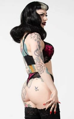 Killstar Clothing Sacred Spirits Velvet Bralet | Blood