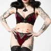 Killstar Clothing Sacred Spirits Velvet Bralet | Blood
