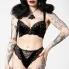 Killstar Sacred Spirits Velvet Panty | Black Clothing