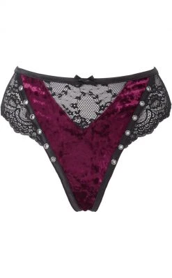 Killstar Sacred Spirits Velvet Panty | Blood