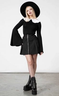 Killstar Clothing Samantha Long Sleeve Top