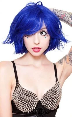 Rockstar Wigs Beauty Sapphire Blue Bobbed Wig