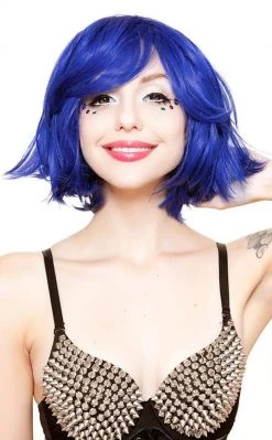 Rockstar Wigs Beauty Sapphire Blue Bobbed Wig 8 Rockstar Wigs Beauty Sapphire Blue Bobbed Wig