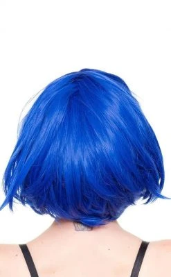 Rockstar Wigs Beauty Sapphire Blue Bobbed Wig 9 Rockstar Wigs Beauty Sapphire Blue Bobbed Wig