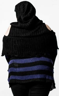 Killstar Sapphire Hooded Knit Sweater