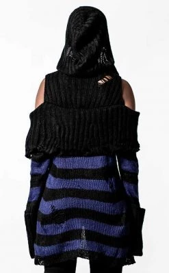 Killstar Sapphire Hooded Knit Sweater