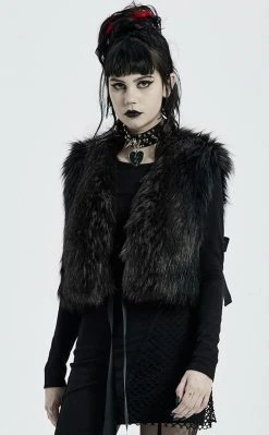 Punk Rave Savage Fur Vest Clothing