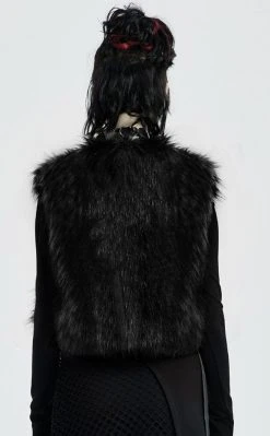 Punk Rave Savage Fur Vest Clothing