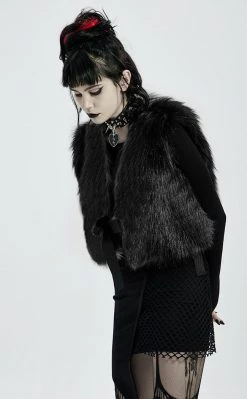 Punk Rave Savage Fur Vest Clothing