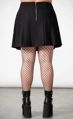 Killstar Clothing Scary Pleated Skirt