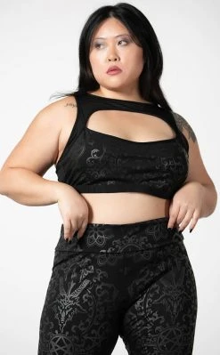 Killstar Clothing Searchlight Sports Bra