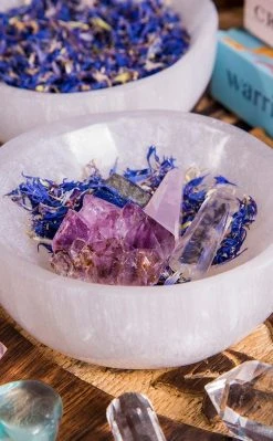 Crystals Selenite Charging Bowl 8cm Witchcraft