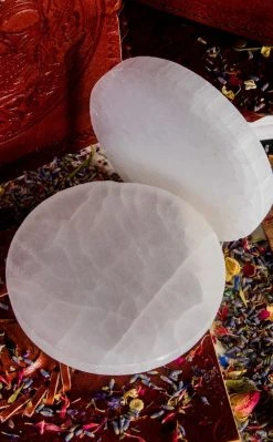 Crystals Selenite Charging Plate Witchcraft