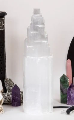 Crystals Selenite Crystal Lamp - Large 35-40cm