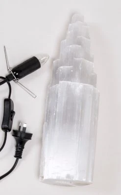 Crystals Selenite Crystal Lamp - Large 35-40cm 10 Crystals Selenite Crystal Lamp - Large 35-40cm