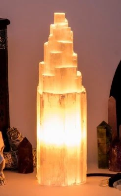 Crystals Selenite Crystal Lamp - Large 35-40cm