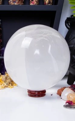 Crystals Selenite Sphere Crystal Ball | XL12cm Witchcraft