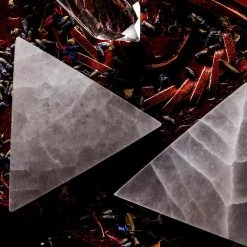 Crystals Witchcraft Selenite Triangle Stone