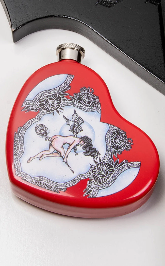 Drop Dead Gorgeous Send Nudes Heart Flask Home & Gifts 4 Drop Dead Gorgeous Send Nudes Heart Flask Home & Gifts