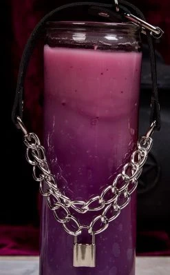 Cold Black Heart Set Me Free Chained Choker