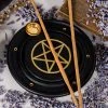 TB Witchcraft Shadowed Workings Incense Holder | Pentagram