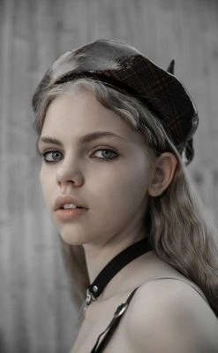 Punk Rave She Devil Tartan Beret Accessories 8 Punk Rave She Devil Tartan Beret Accessories