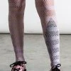 Killstar Clothing Sheena Fishnet Stockings | Lilac 1 Killstar Clothing Sheena Fishnet Stockings | Lilac