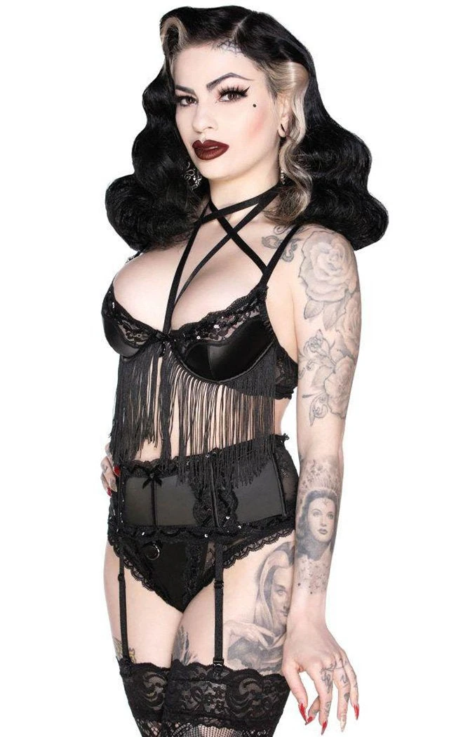 Killstar She's Poison Bra | Black 4 Killstar She's Poison Bra | Black