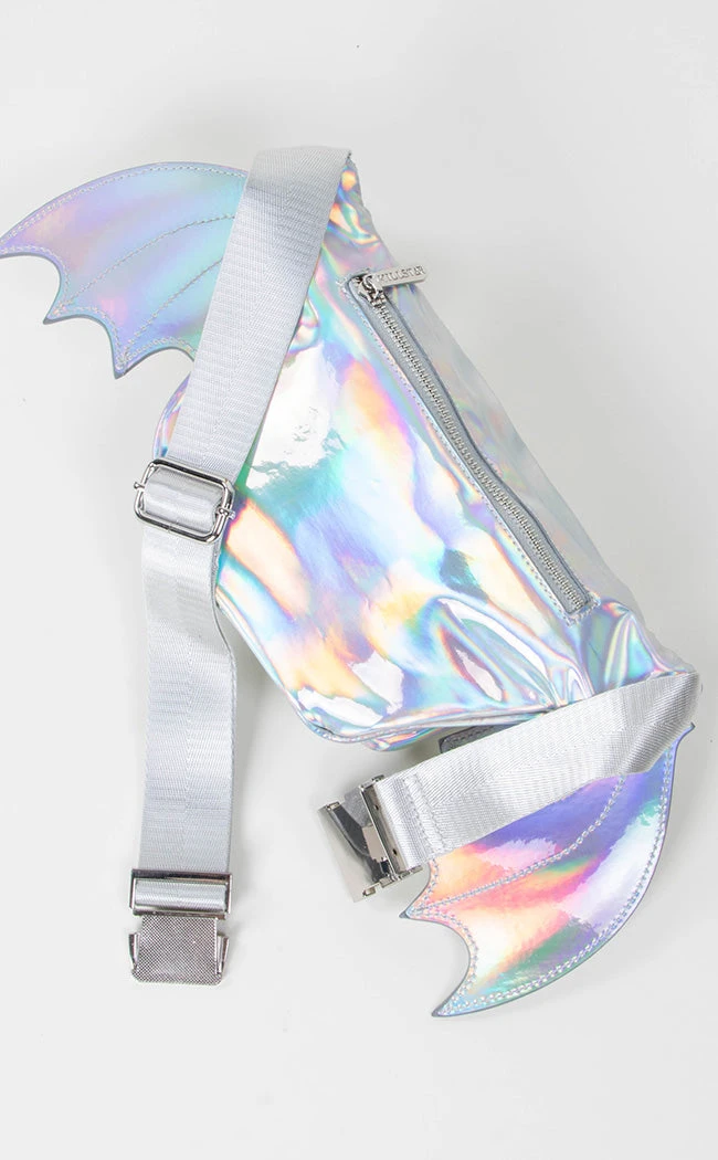 Killstar Accessories Sickly Sweet Waistbag | Holographic Pink 5 Killstar Accessories Sickly Sweet Waistbag | Holographic Pink