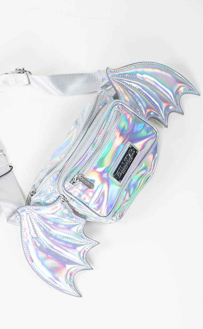 Killstar Accessories Sickly Sweet Waistbag | Holographic Pink 3 Killstar Accessories Sickly Sweet Waistbag | Holographic Pink
