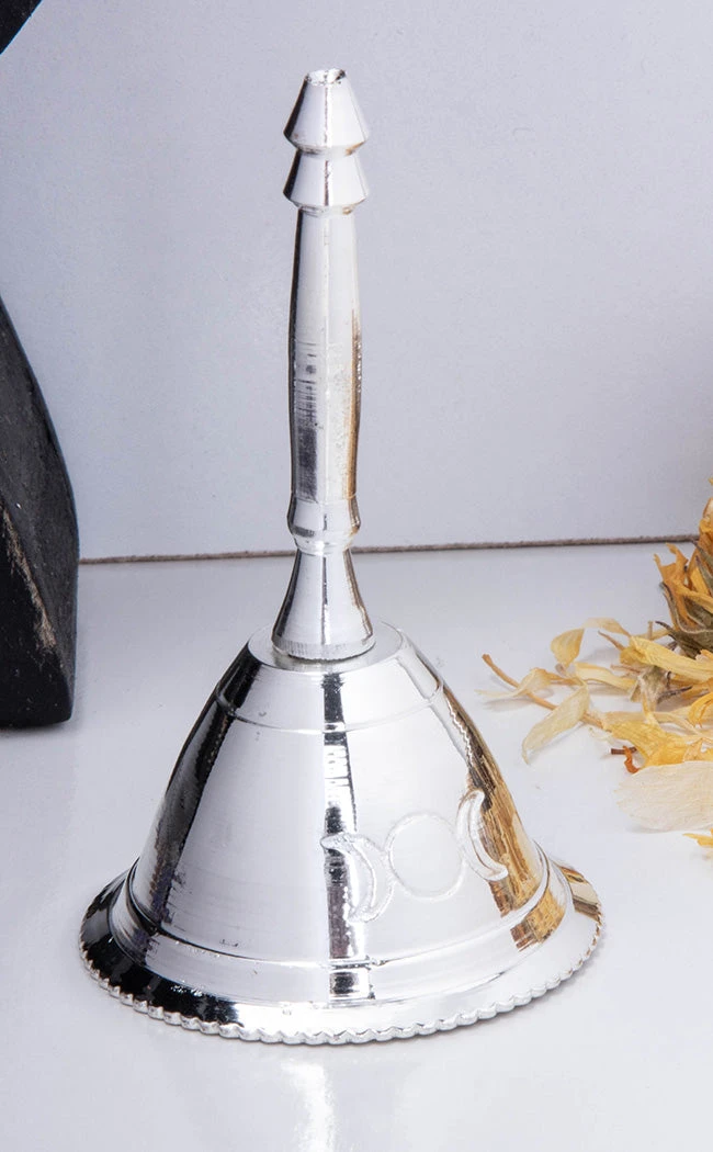 TB Witchcraft Silver Altar Bell | Triple Moon 4 TB Witchcraft Silver Altar Bell | Triple Moon