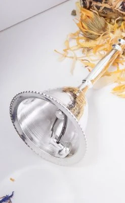 TB Witchcraft Silver Altar Bell | Triple Moon 8 TB Witchcraft Silver Altar Bell | Triple Moon