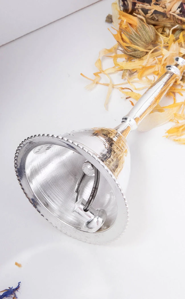 TB Witchcraft Silver Altar Bell | Triple Moon 5 TB Witchcraft Silver Altar Bell | Triple Moon