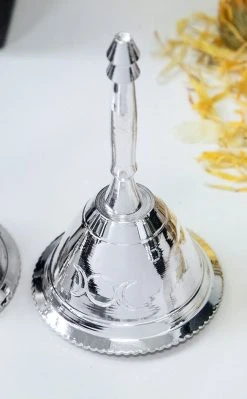 TB Witchcraft Silver Altar Bell | Triple Moon 9 TB Witchcraft Silver Altar Bell | Triple Moon