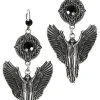 Restyle Accessories Silver Angel Earrings