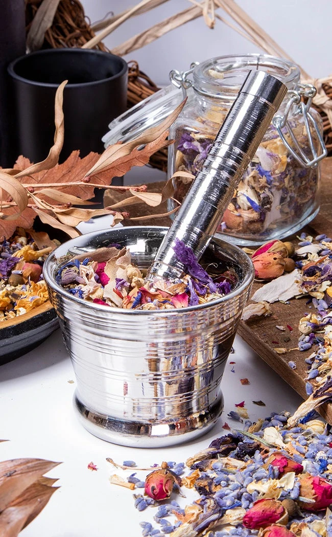 TB Witchcraft Silver Mortar And Pestle | Small 3 TB Witchcraft Silver Mortar And Pestle | Small