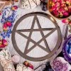 TB Silver Plated Cut-Out Pentagram Altar Tile | 20cm New Arrivals