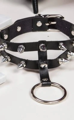 Cold Black Heart Chokers Sinistress Choker