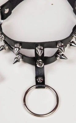 Cold Black Heart Chokers Sinistress Choker