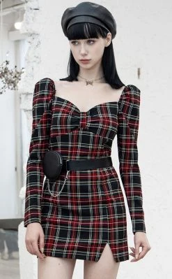 Punk Rave Clothing Siren Tartan Dress