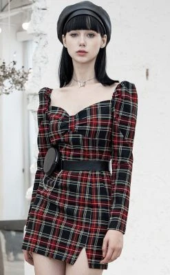 Punk Rave Clothing Siren Tartan Dress