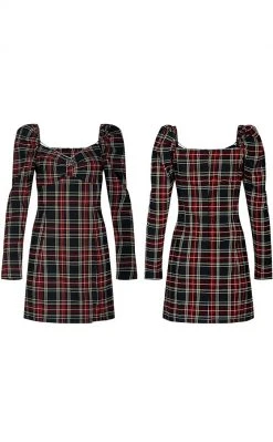 Punk Rave Clothing Siren Tartan Dress