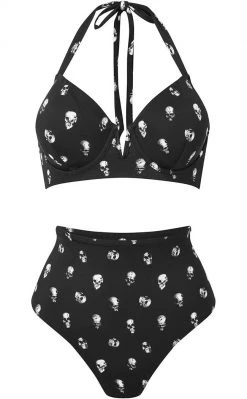 Killstar Skull 2-Piece Swimsuit Clothing