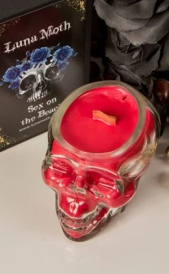 Luna Moth Home & Gifts Skull Jar Candle | Sex On The Beach
