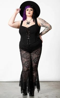 Killstar Spectral Lure Bell Bottoms Clothing 9 Killstar Spectral Lure Bell Bottoms Clothing