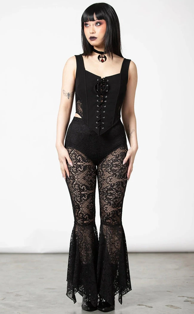 Killstar Spectral Lure Bell Bottoms Clothing 7 Killstar Spectral Lure Bell Bottoms Clothing