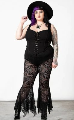 Killstar Spectral Lure Bell Bottoms Clothing