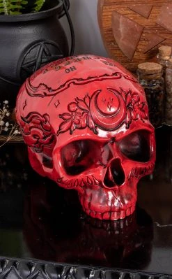 Killstar Home & Gifts Spirit Board Resin Skull | Blood
