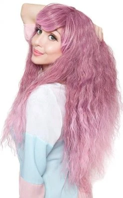 Rockstar Wigs Spirit Song Long Wavy Rose Pink Wig Beauty