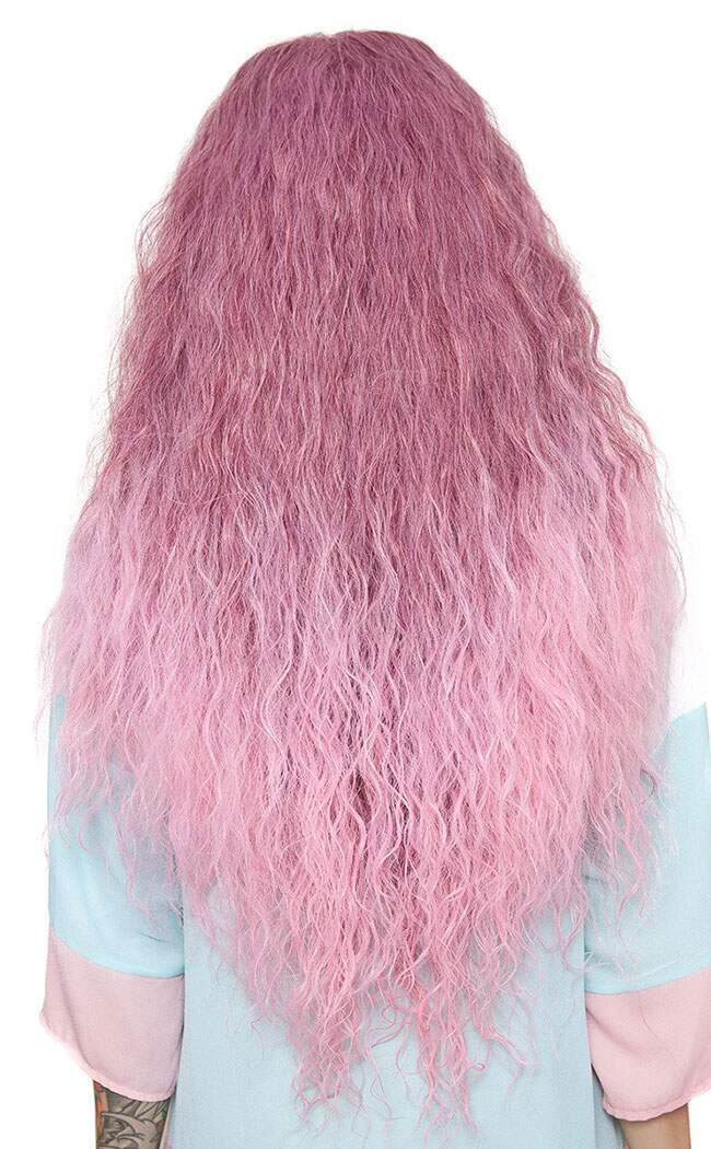 Rockstar Wigs Spirit Song Long Wavy Rose Pink Wig Beauty 5 Rockstar Wigs Spirit Song Long Wavy Rose Pink Wig Beauty